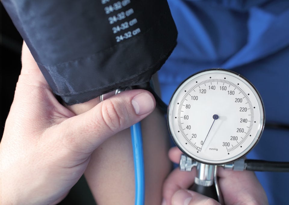 Blood pressure measuring in hospital