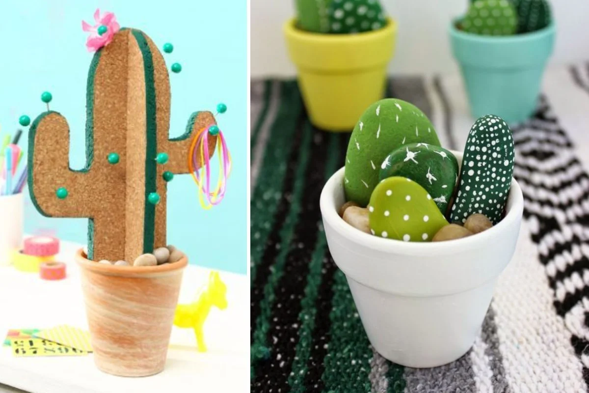 Cactus decorativi fai da te: ecco come realizzarli con diversi materiali!