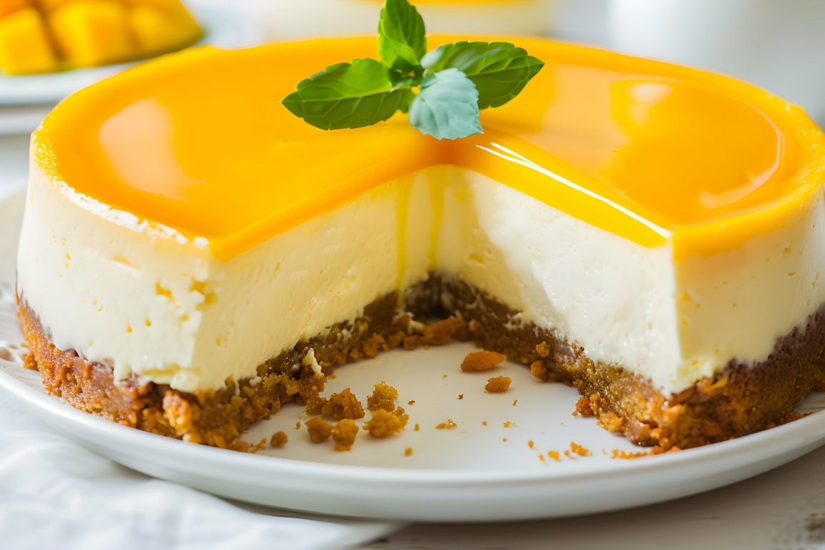 Cheesecake al mango scaled 1