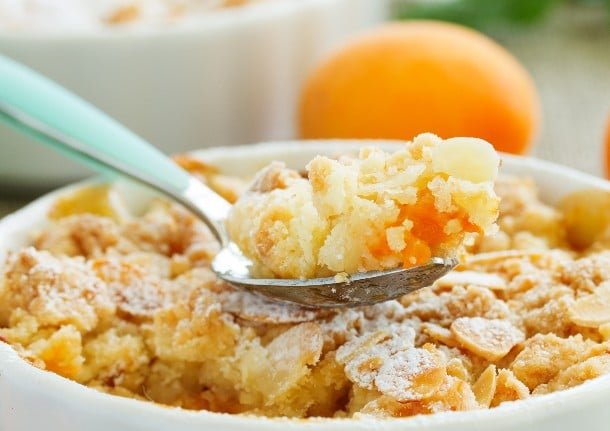 Crumble di pesche