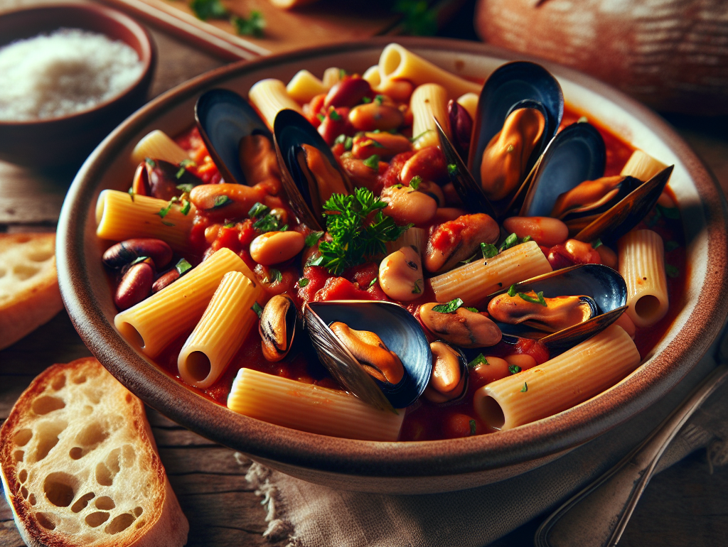 Pasta fagioli e cozze