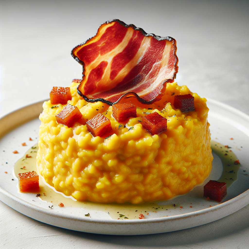 Risotto con zucca cremosa e speck IGP